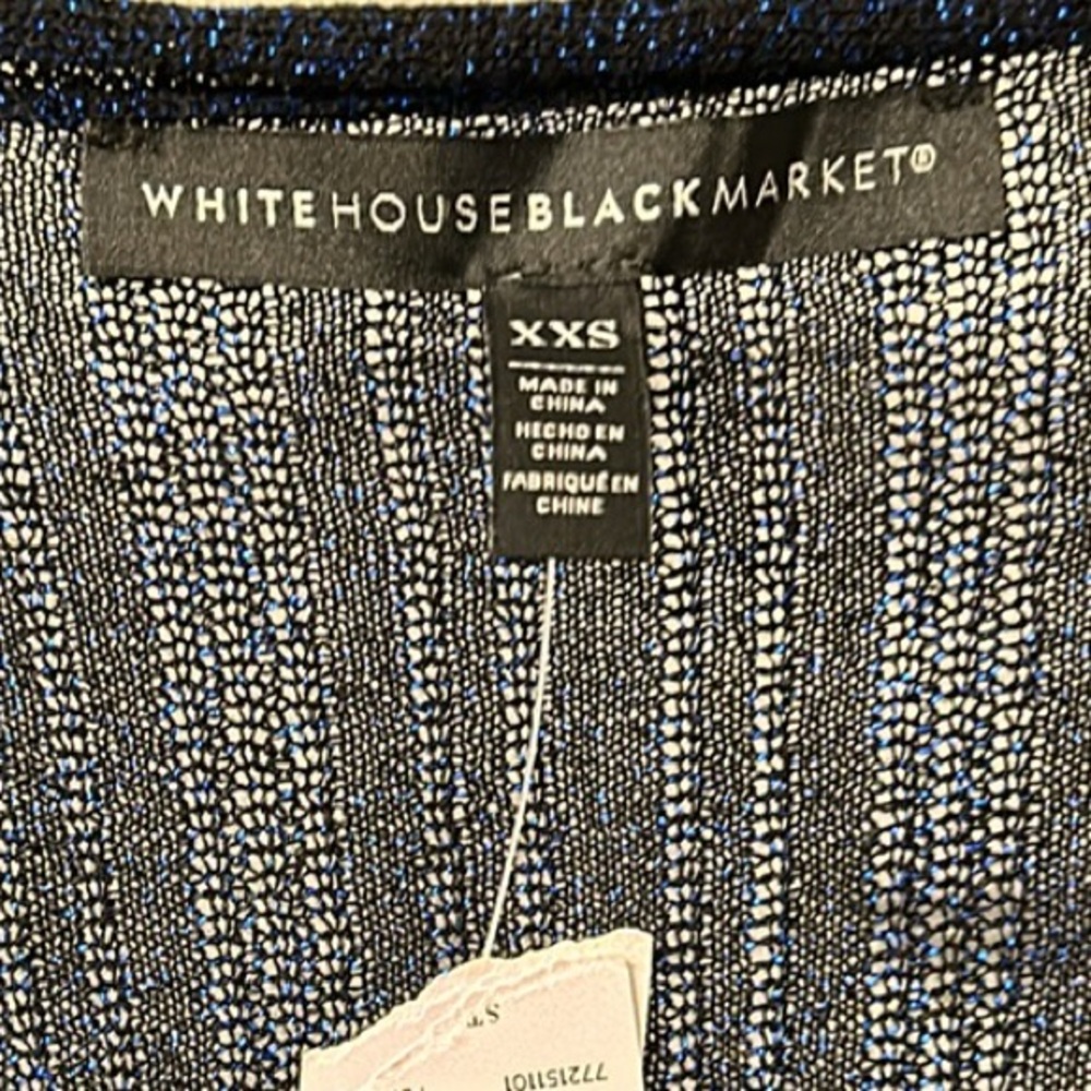 New! White House | Black Market Shimmer Blue Coverup - Picture 4 of 6